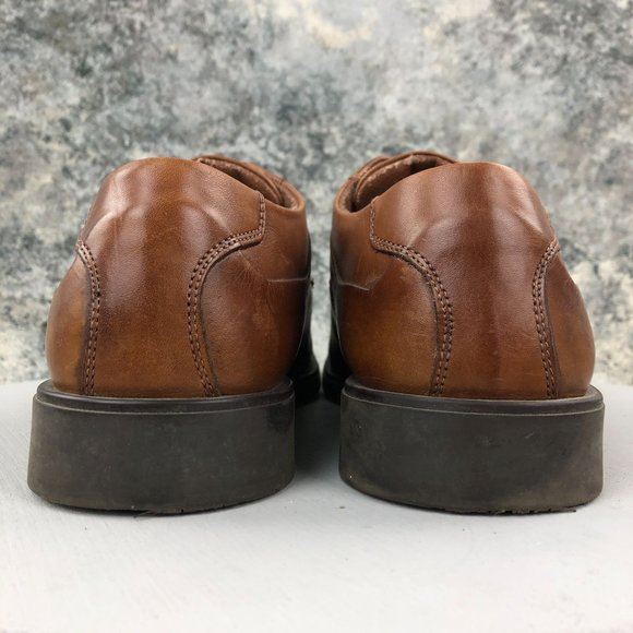 GH Bass & Co Men's Size 13M Sussex Cognac Brown Leather Lace-Up Oxford Shoes - Picture 6 of 14